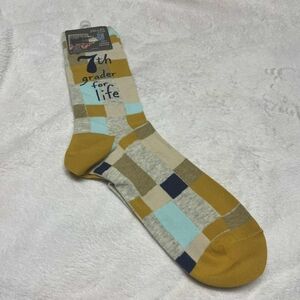 Blue Q 7th Grader For Life Gag Gift Novelty Men's Crew Socks